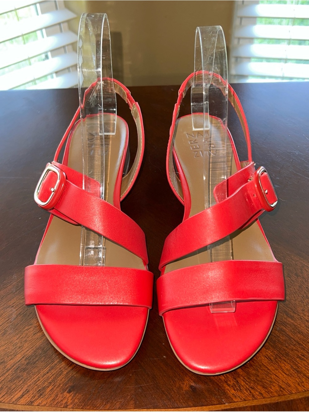 Naturalizer Women Meesha Slingback Sandal Sz 8.5 Red Comfort Casual Boho Cottage